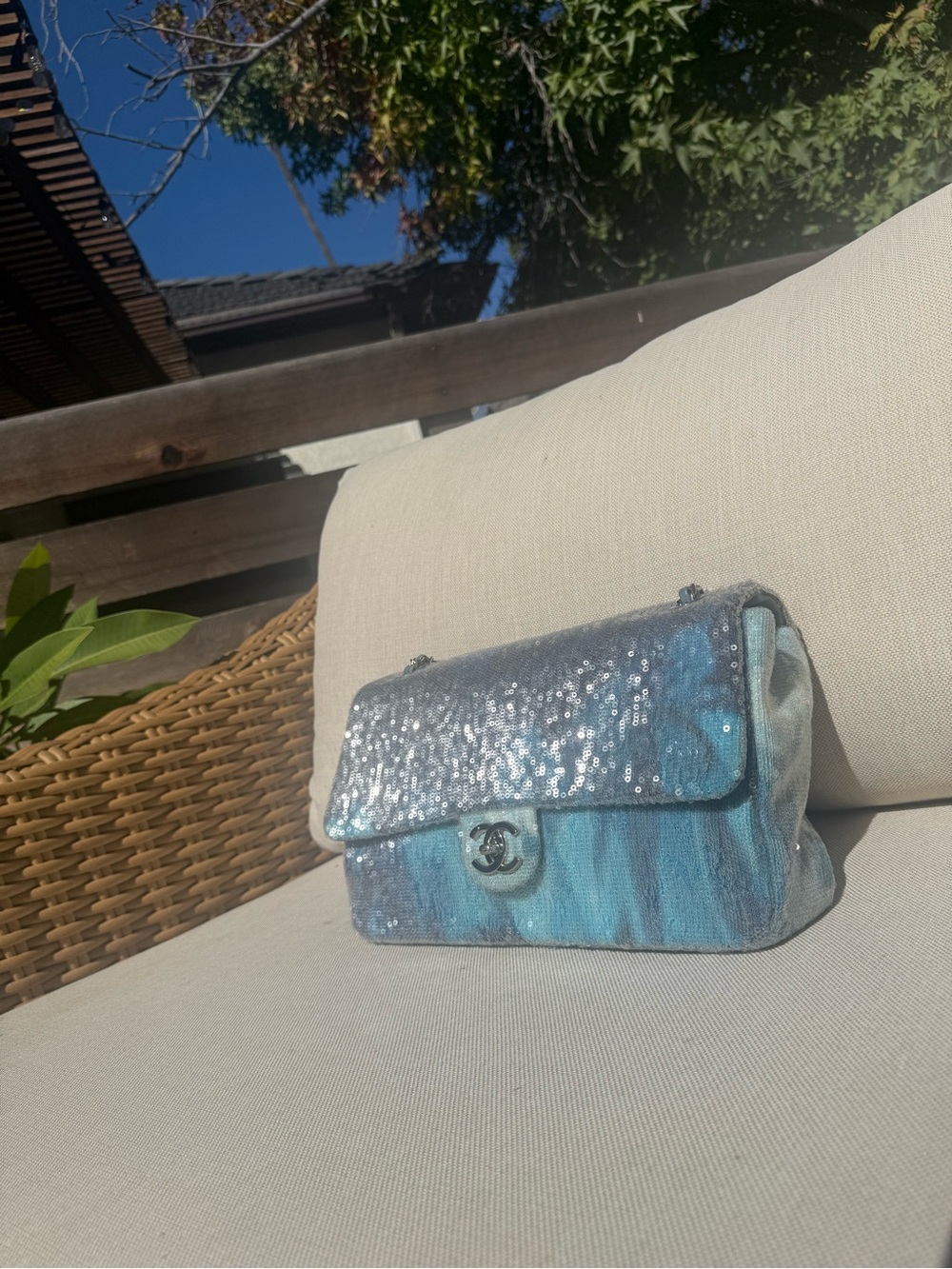 Chanel sequin bag